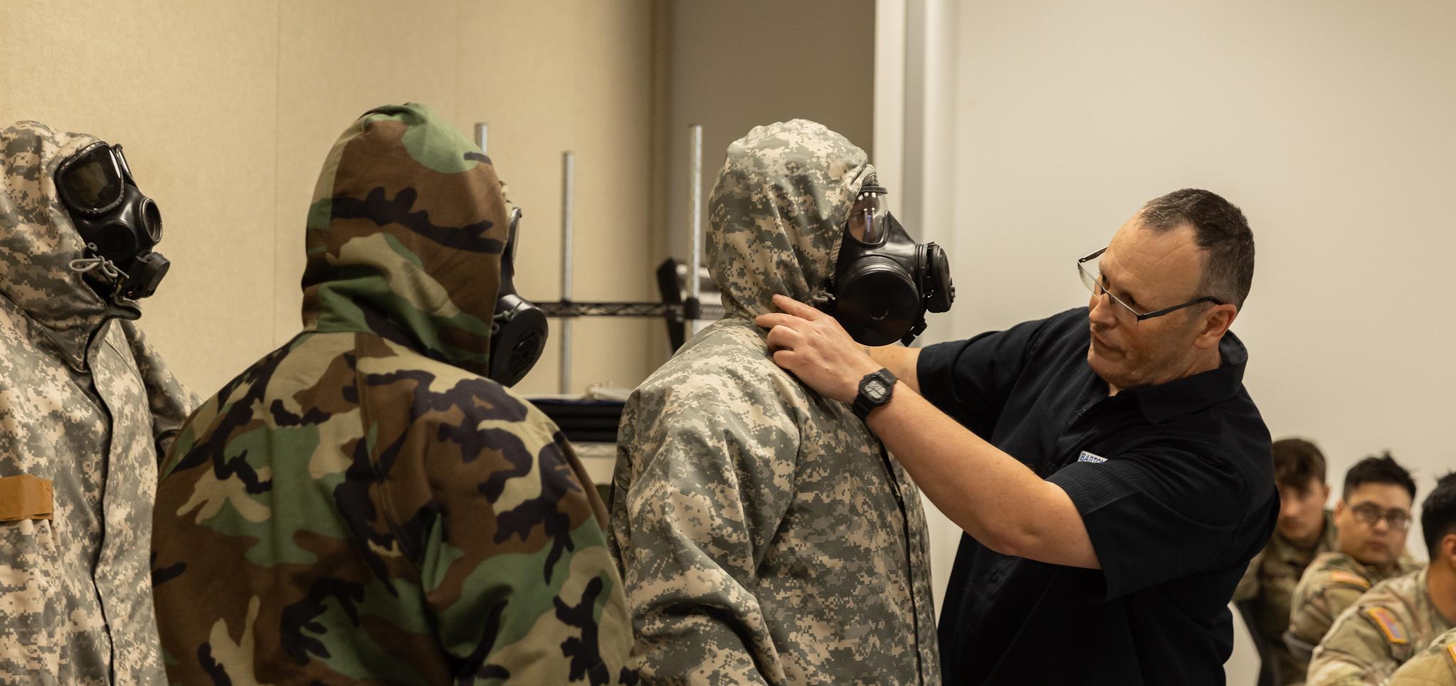 Instructor trains at Military Schools